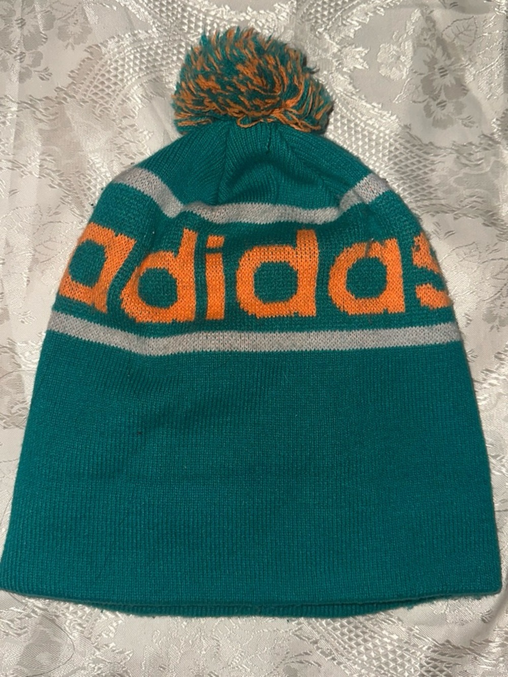 Teal adidas beanie